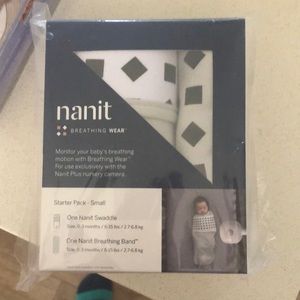 BNIB Nanit Breathing wear swaddle and breathing band